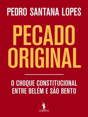 cover image of Pecado original ? O choque constitucional entre Belém e São Bento